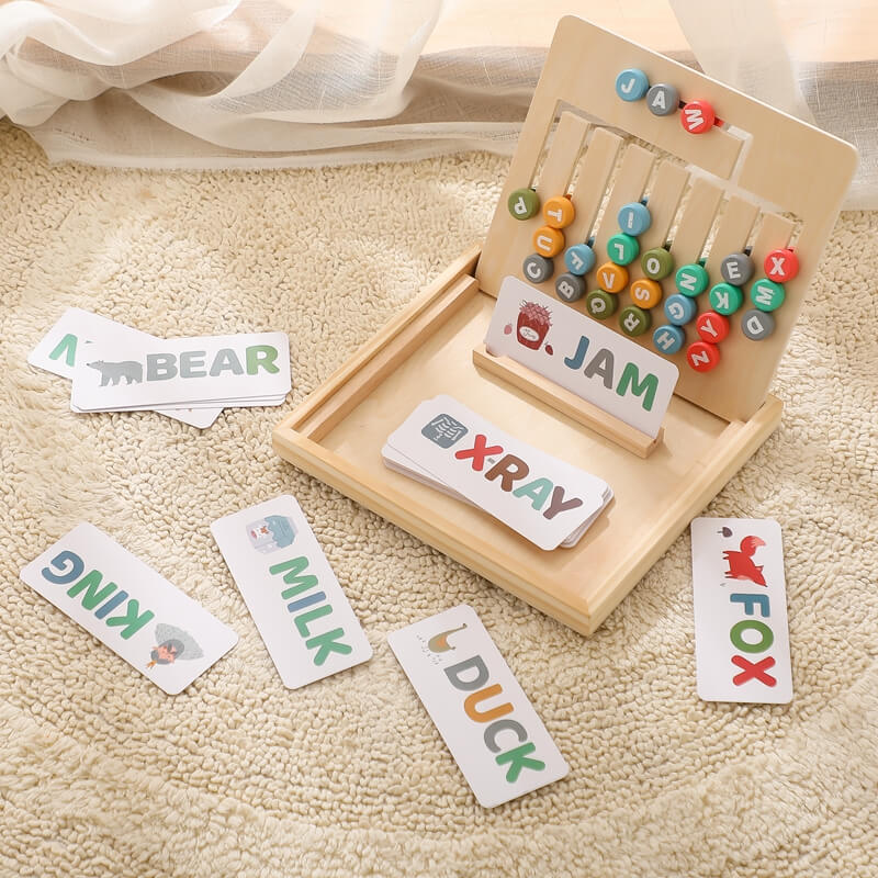 Montessori Alphabet educational toy learning shapes letters gift idea