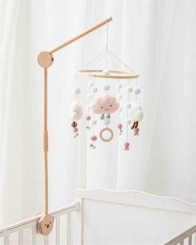 Baby mobile holder eco-friendly quality wood Baby crib