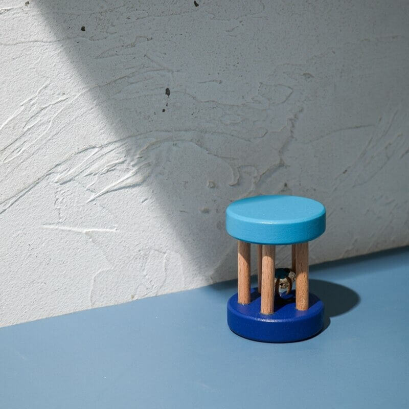 Natural Wood Rattle Montessori Gift Birthday Christmas