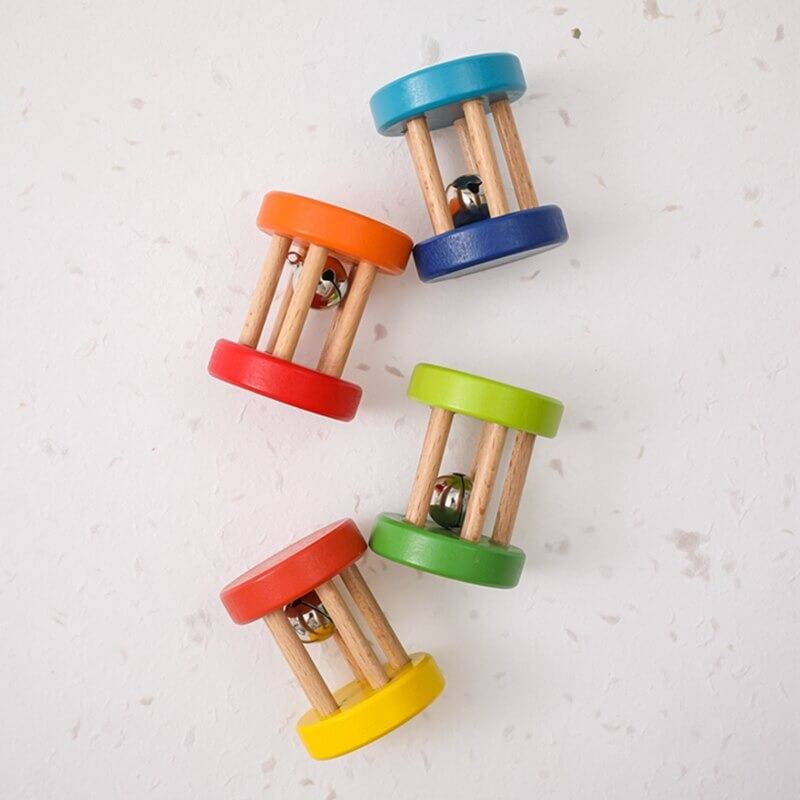 Natural Wood Rattle Montessori Gift Birthday Christmas easter