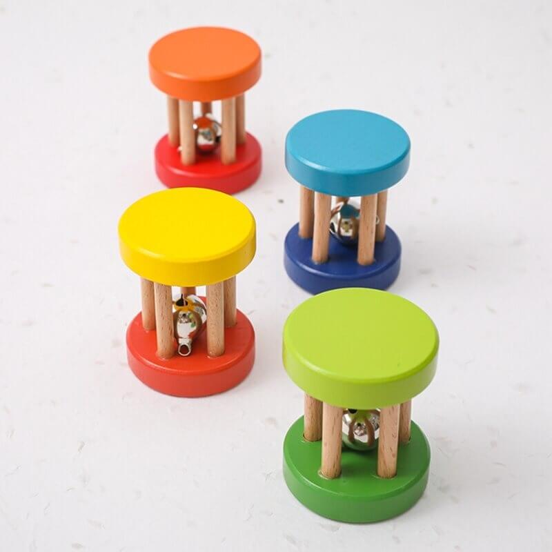 Natural Wood Rattle Montessori Gift easter