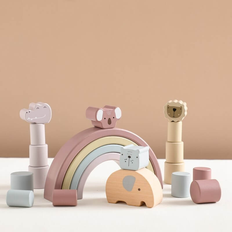 Montessori stacking animals gift toddler birthday
