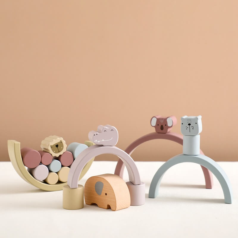 Montessori stacking animals gift toddler baby easter