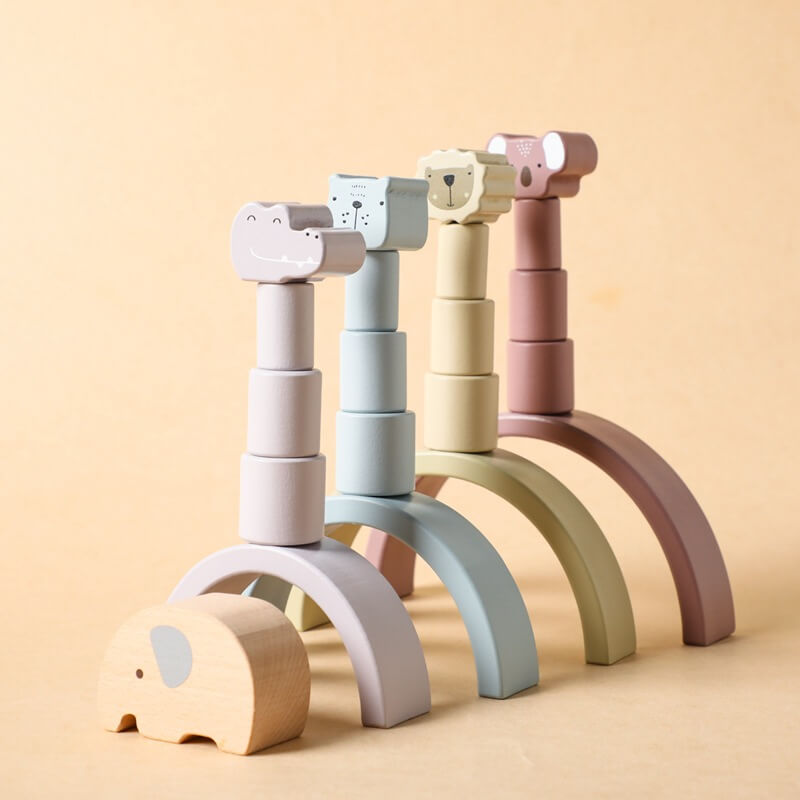 Montessori stacking animals gift toddler baby christmas