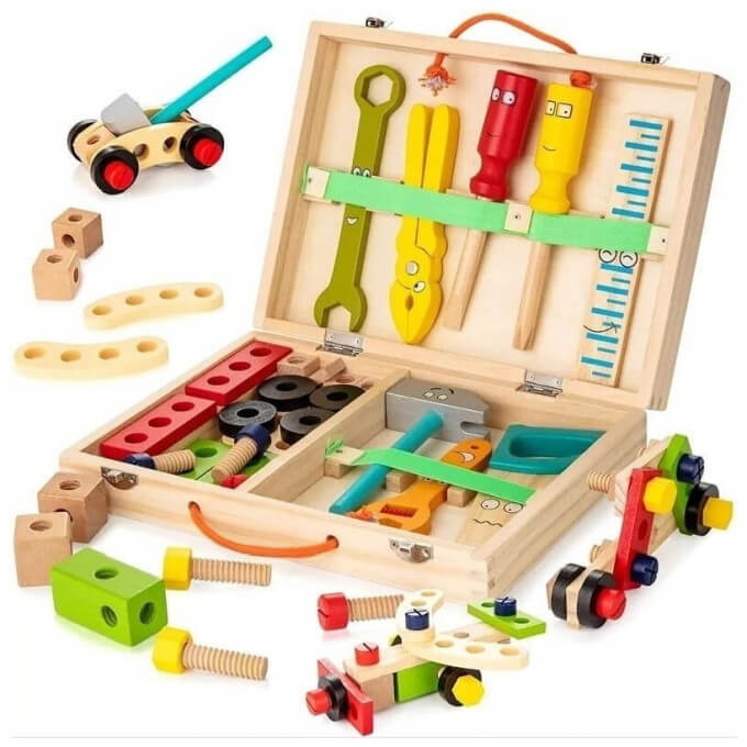 Montessori Wooden ToolBox