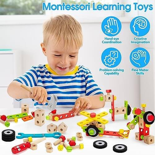 Montessori Wooden ToolBox