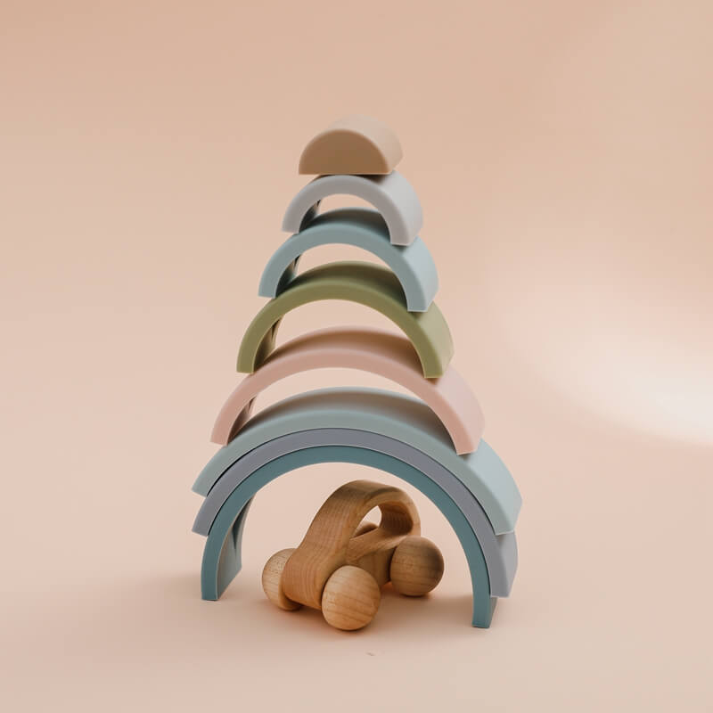 Rainbow Stacker Toys Montessori Gift creativity