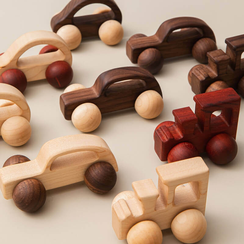 Wooden gift Nordic Car Truck Train Montessori baby