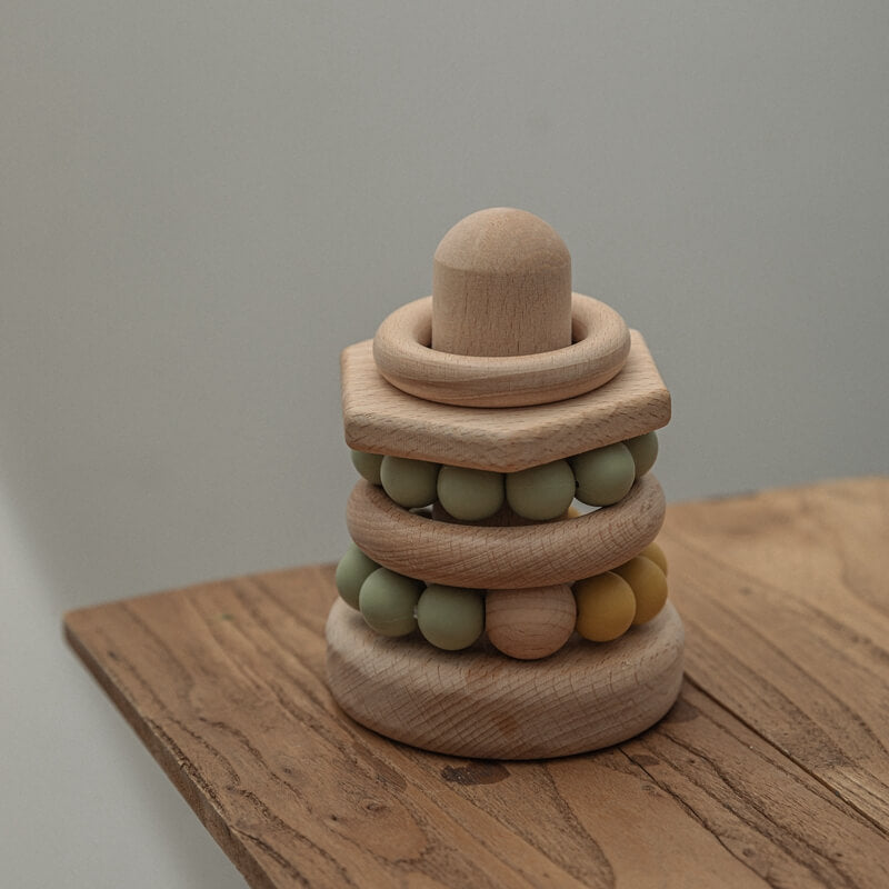 child's cognitive development fine motor skills high-quality wooden stacking rings. Montessori-inspired toy perfect babies toddlers, ordering sequencing skills, concentration, imagination. durable wood, cute stylish nursery playroom birthday gift newborn toddler toddlers kids kid christmas