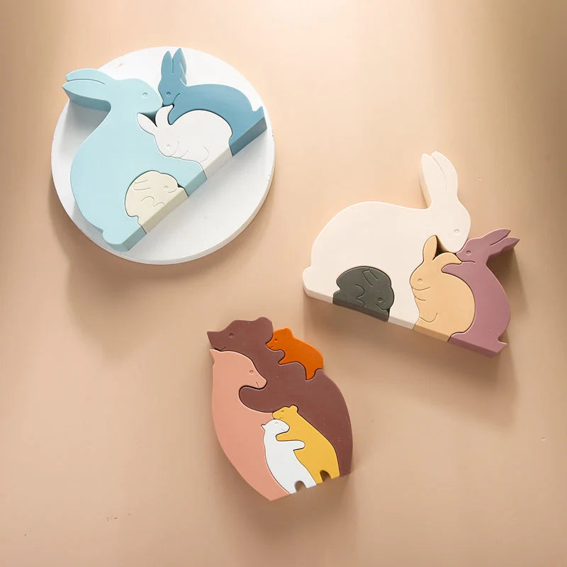 ANIMAL FAMILY PUZZLE Montessori educational toys