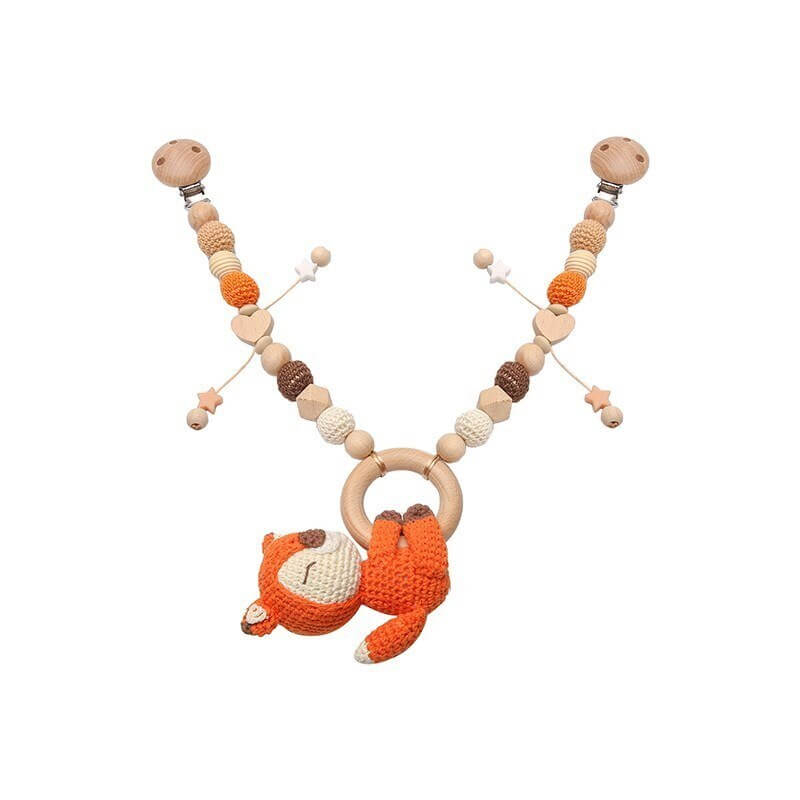 Montessori TEETHING CROCHET DOLL fox