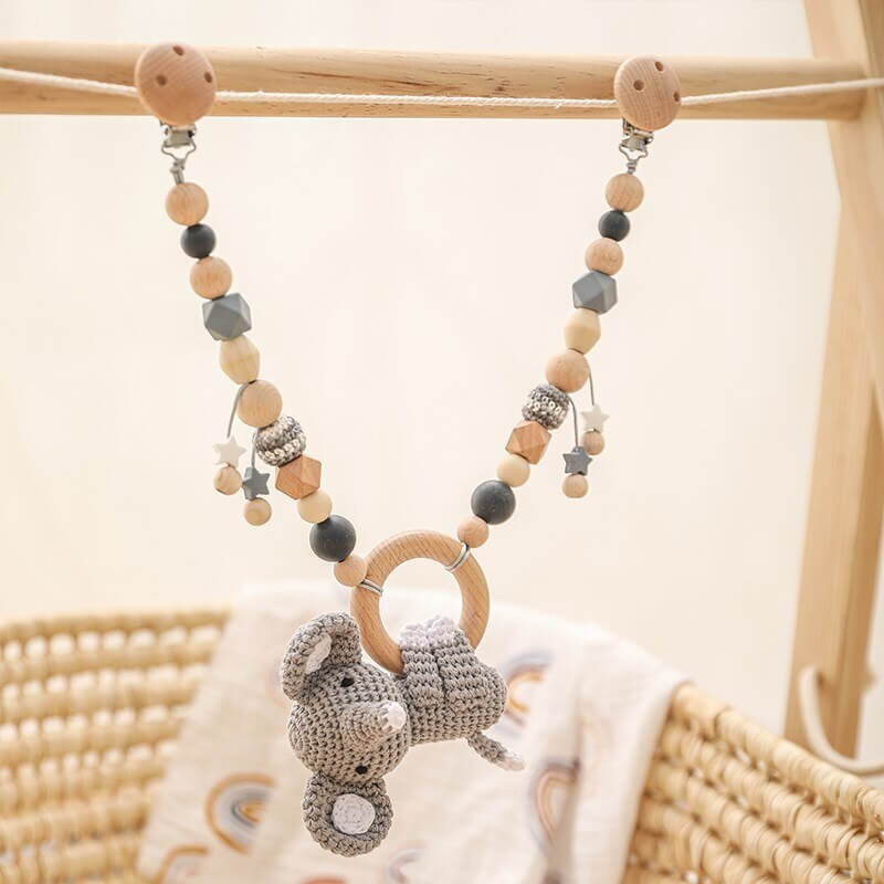 Montessori TEETHING CROCHET DOLL gift cute