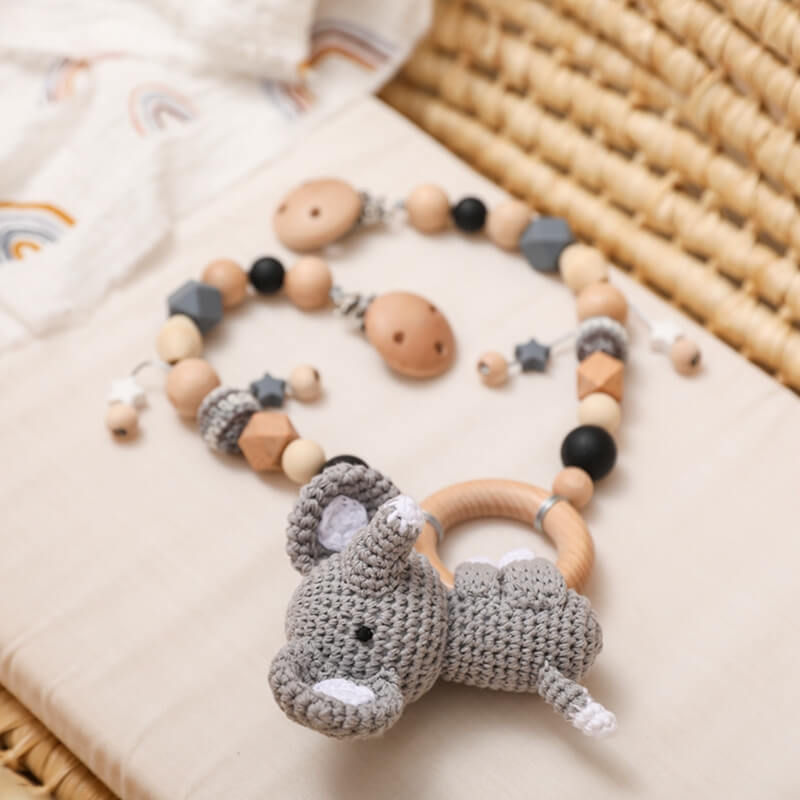 Montessori TEETHING Handmade CROCHET DOLL best gift