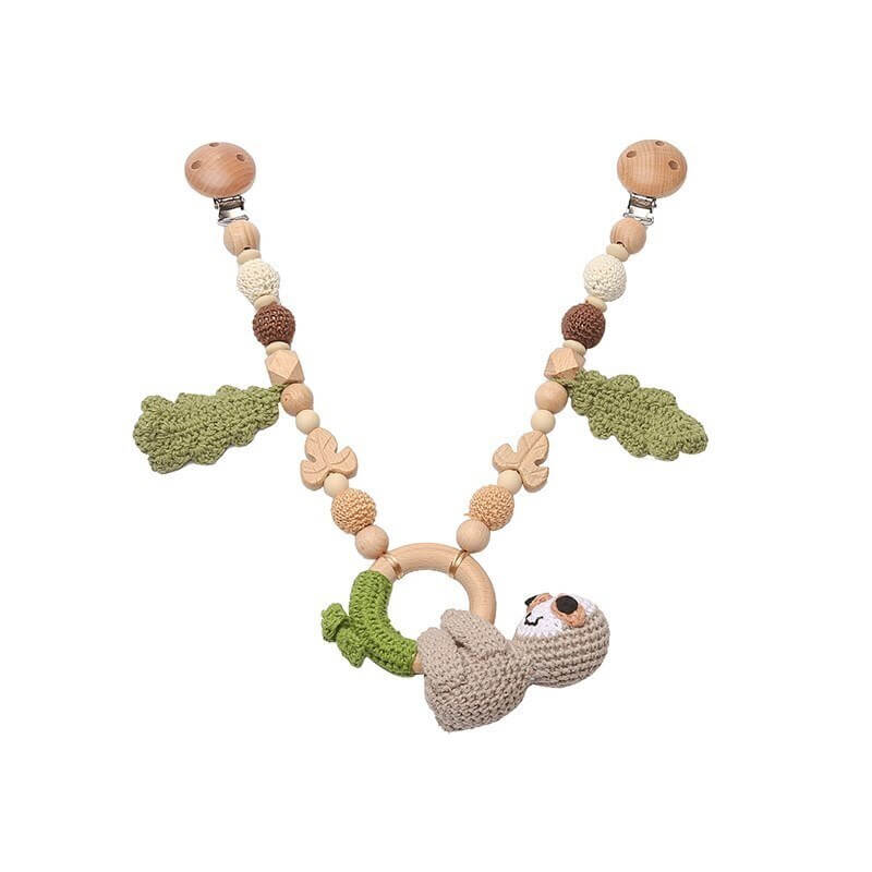 Montessori TEETHING CROCHET DOLL gift sloth