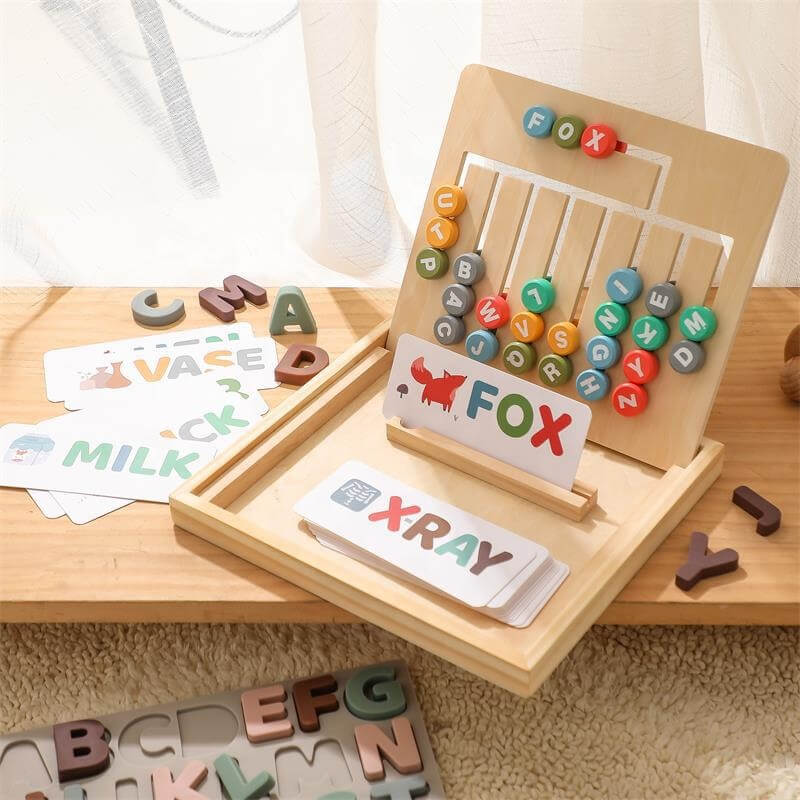 Alphabet educational toy learning shapes letters gift idea words