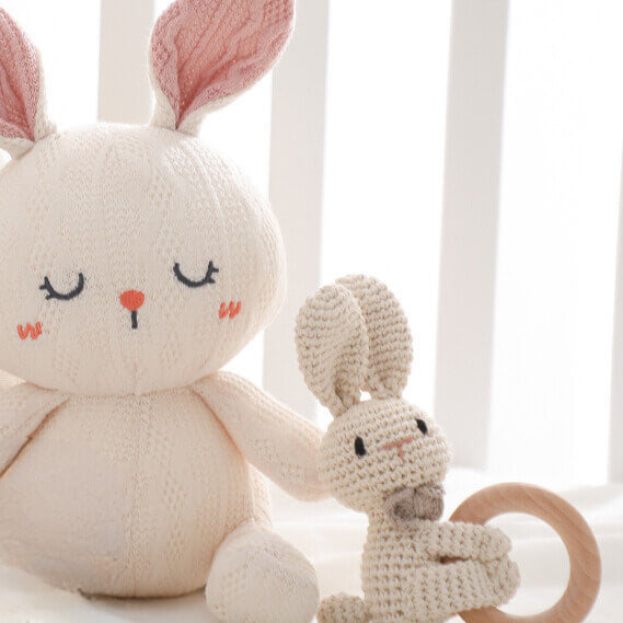 Handmade Crochet Rattle Doll Gift Newborn birthday gift