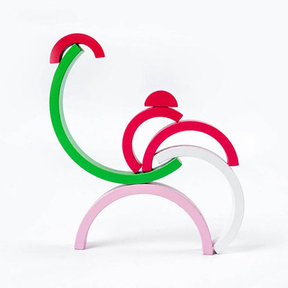 Wooden Rainbow toy for children imaginative play problem-solving skills high-quality wood safe for babies toddlers gift for birthdays, Christmas, baby showers, Easter, Halloween, Valentine's Day, Hanukkah, Kwanzaa.