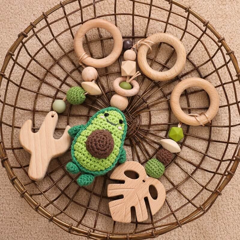 Handmade Avocado Crochet Hanging Toys 