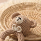 Handmade Crochet Rattle Bear gift 