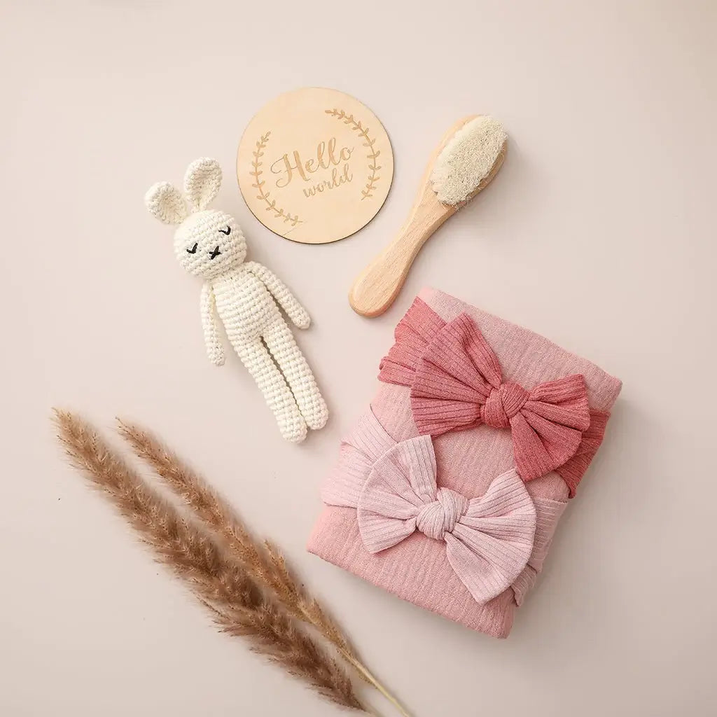 Handmade Crochet newborn gift girl box baby
