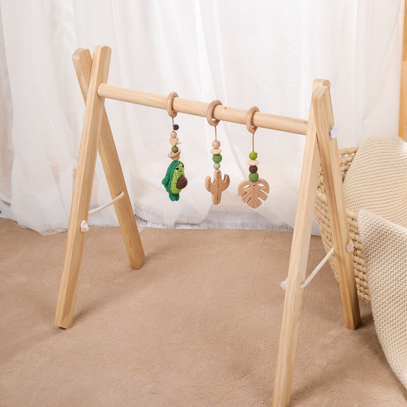 Handmade Avocado Crochet Hanging Toys Baby Gym