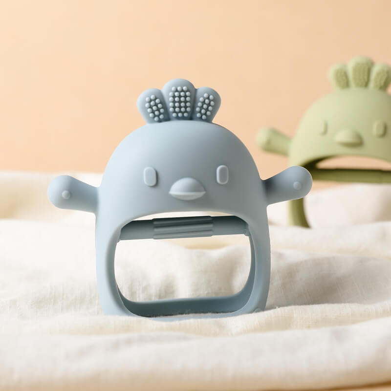  baby teether safe, BPA-free, non-toxic, food-grade silicone, rudder shape soothe swollen gums. secure handle safe hygiene baby babies newborn toddler toddlers gift birthday christmas baby shower