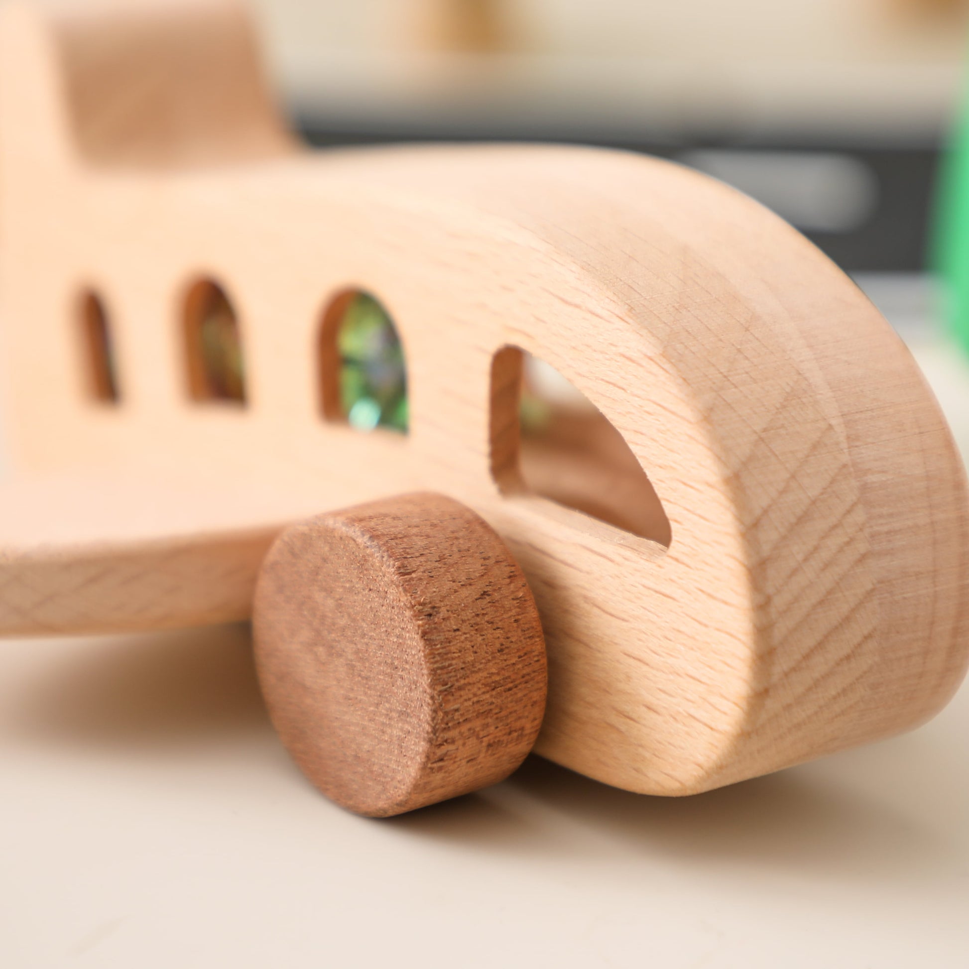 Wooden plane toy babies toddlers, safe educational imagination perfect for birthdays, Christmas, Easter, Halloween, Valentine's Day, Hanukkah, and Kwanzaa