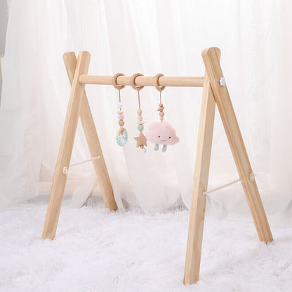Cloud Play Gym Set - Soft and cozy play gym set featuring a fluffy cloud theme for your baby's playtime