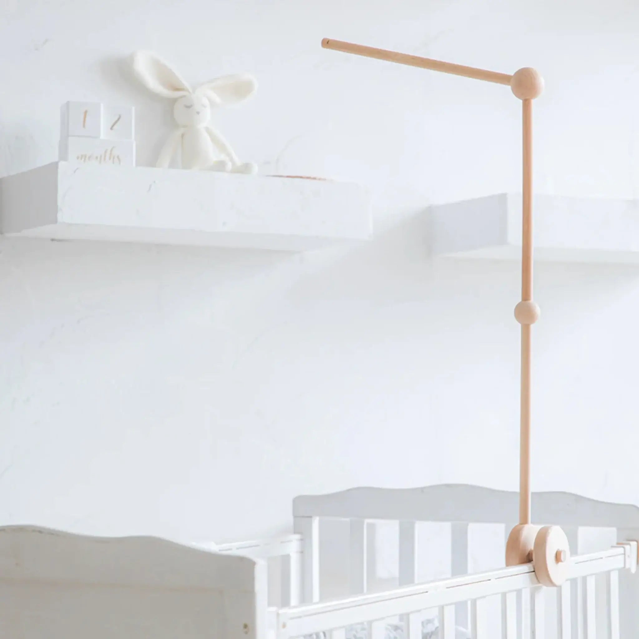 Baby bed mobile 2024 holder