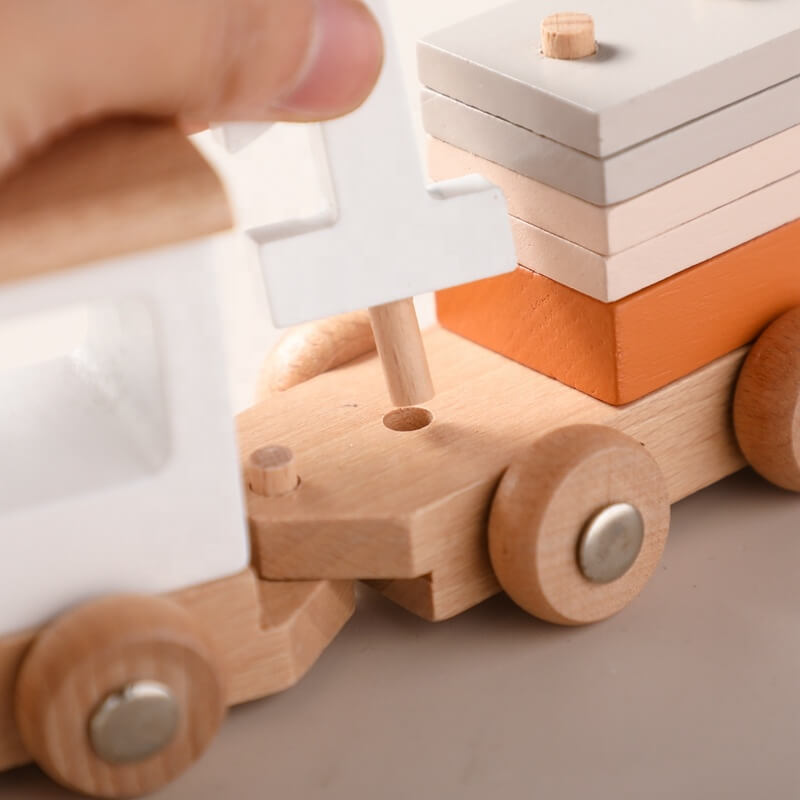 Wooden Train Set, hands-on learning, problem-solving, cognitive development, spatial awareness, fine motor skills, educational toy, birthdays, Christmas, Easter, Hanukkah, Halloween, Valentine's Day, Kwanzaa.