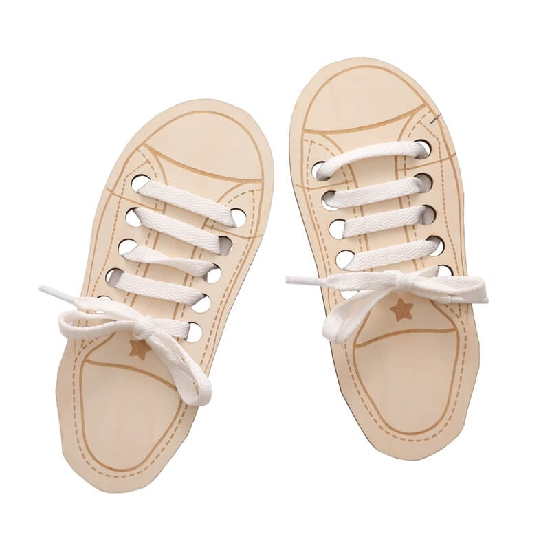 Montessory play AUTONOMOUS LACING SHOE learning  autonomy play