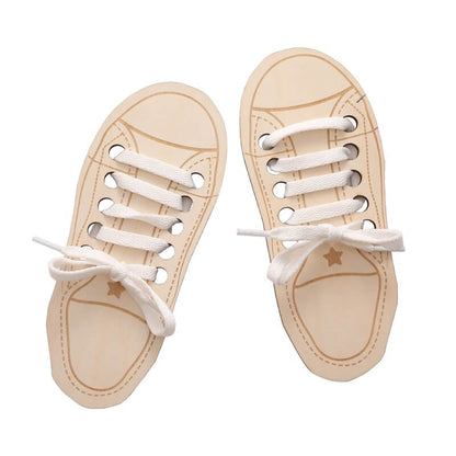 Montessory play AUTONOMOUS LACING SHOE learning  autonomy play