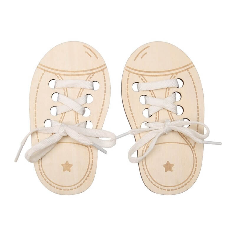 Montessory play AUTONOMOUS LACING SHOE educational play  