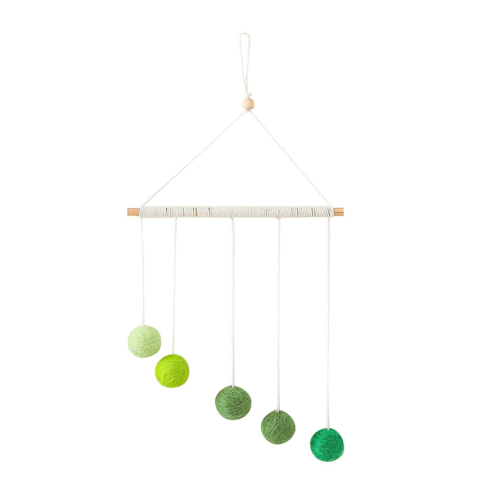 Colorful Bed Bell Mobile holder Montessori  green