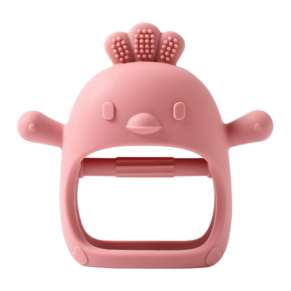  baby teether safe, BPA-free, non-toxic, food-grade silicone, rudder shape soothe swollen gums. secure handle safe hygiene baby babies newborn toddler toddlers gift birthday christmas baby shower